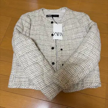 ZARA 자켓 S 사이즈 화이트 계열 아우터