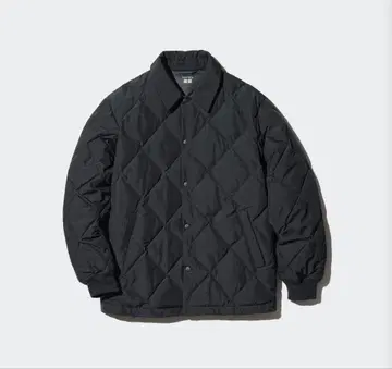 유니클로 퍼프 테크 퀼팅 자켓 블랙