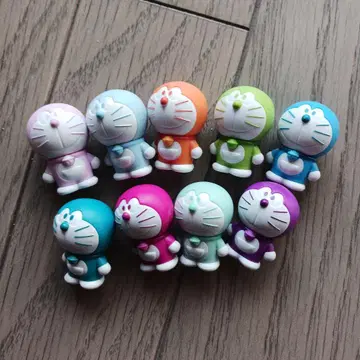 미니 도라 피규어 도라에몽 세트 파스텔 컬러