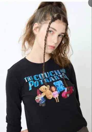 LUVISTLUE CH FIGURE TEE(BLACK)