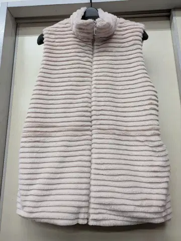 겨울 상품 LAFFINEE 오샤레 귀여운 디자인 인조 모피 베스트