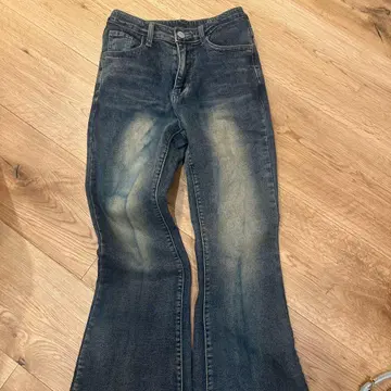 다크 블루 플레어 데님 팬츠 S 사이즈