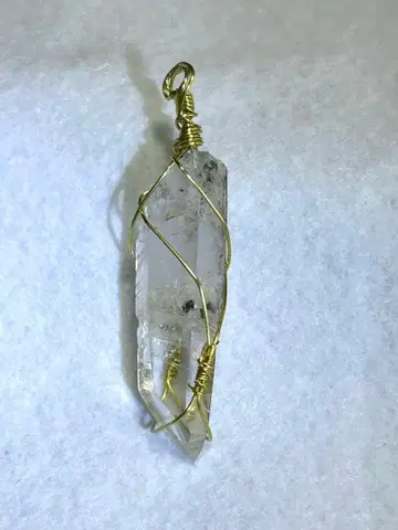 히말라야 수정 펜던트 탑 핸드메이드