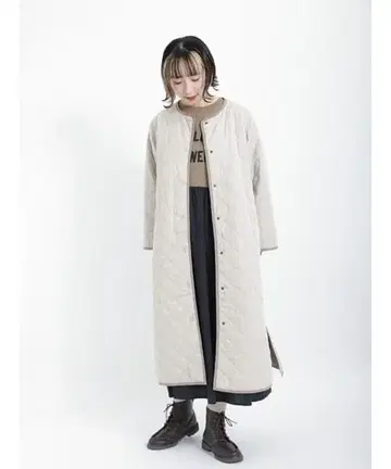 사만사 모스모스 리버서블 퀼트 코트