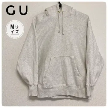 GU 그레이 후드 부착 맨투맨 남성용