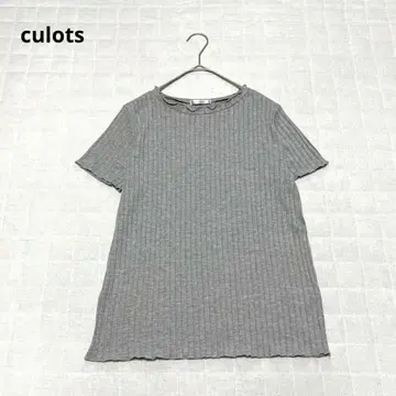 [크로츠] 상의 반팔 리브 스트레치 심플 무지 M