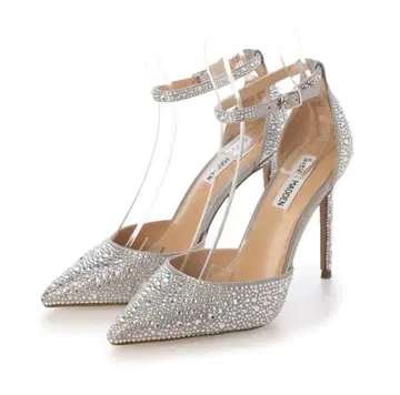 실버 비쥬 장식 하이힐 펌프스