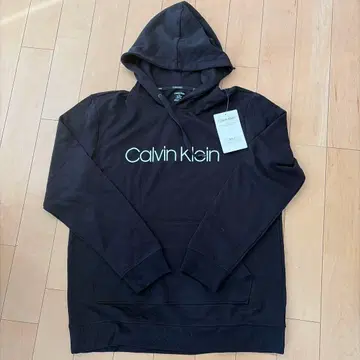 새상품 US/L Calvin Klein 블랙 후드 부착 후드티
