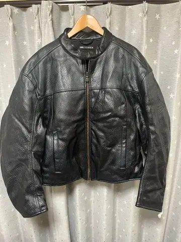 블랙 가죽 자켓 겨울용 두꺼운 원단