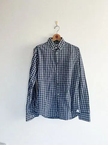 Gap 네이비 계열 체크 무늬 셔츠 S