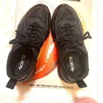 ORTR 블랙, 통굽 신발 25cm 새상품급