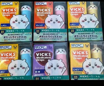 VICKS 빅스 메디케이티드 드롭스 치이카와 6종 세트