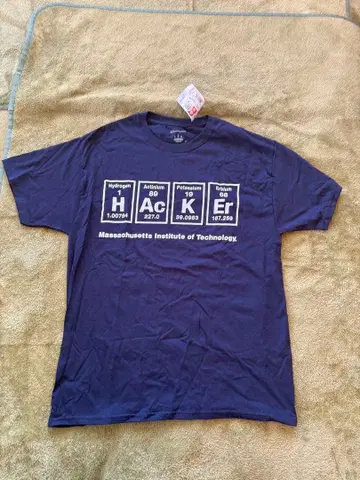 미국 대학 명문교 MIT 매사추세츠 공과대학교 남성용 T셔츠 L