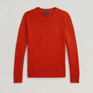 폴로 랄프로렌 코튼 크루넥 스웨터 니트 칠드런 오렌지 ralph