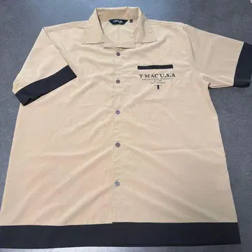 TMAC U.S.A. 반팔 셔츠 L 사이즈 베이지