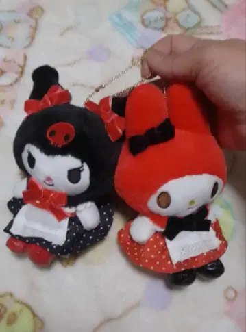 가격 인하! 산리오 레트로 레드 마이멜로디 쿠로미 마스코트