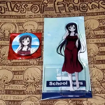School Days 카츠라 코토노하 빅 아크릴 스탠드 미개봉 캔뱃지