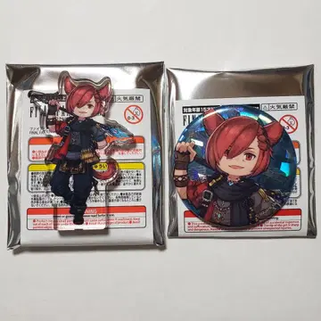 FF14 아크릴 블록 캔뱃지 2종 세트 그라하 티아