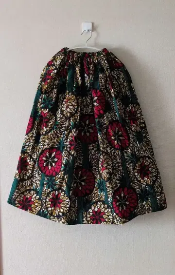 크리스마스 세일 아프리칸 롱 개더 스커트 No.382