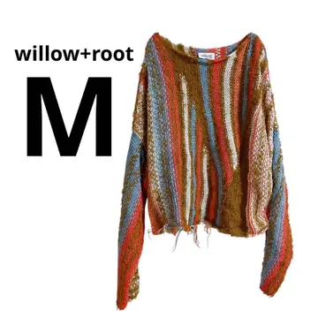 새상품급 willow+root [ M ] 니트 스웨터 멀티 컬러
