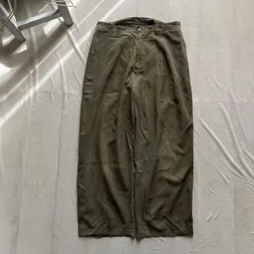 axis / 실크 팬츠 w32 브라운 silk100% vintage