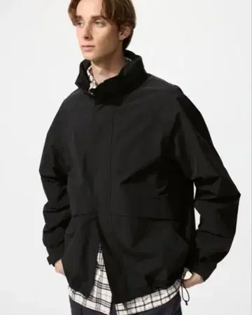 UNIQLO 윈드프루프 스탠드 블루종 XL 블랙