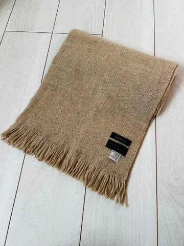 Paul Smith 베이지 프린지 머플러 캐시미어 실크