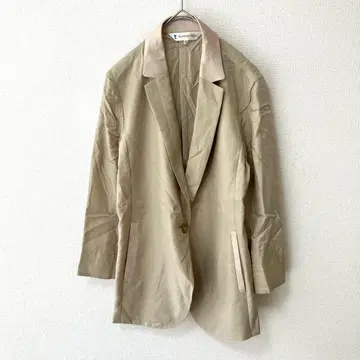 [ 쿠미교쿠 ] 테일러드 자켓 광택 바이컬러 일본제 소매 안감 스트라이프