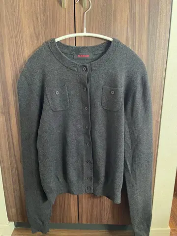 코튼 캐시미어 크루넥 가디건