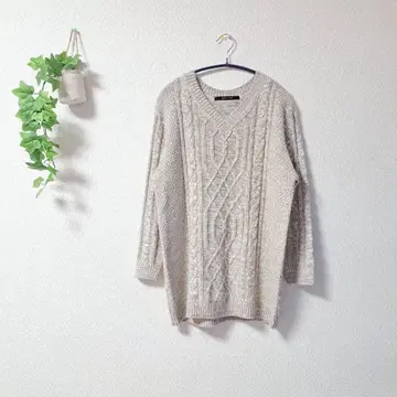 [BLUE STRIVE] V넥 니트(L)/튜닉 캐주얼