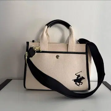 BEVERLY HILLS POLO CLUB 토트백 아이보리