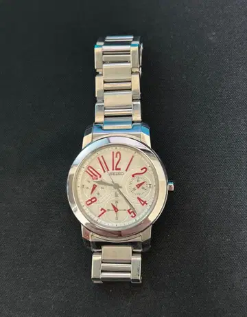 여성용 쿼츠 손목시계 세이코 루키아 5Y89-0AT0 데이데이트