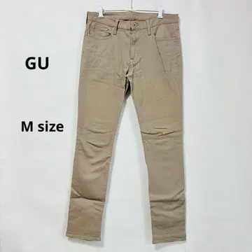 GU 스트레치 슬림 테이퍼트 팬츠 M 베이지