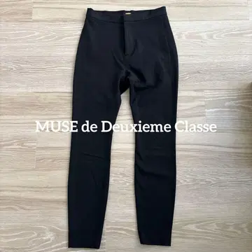 MUSE de Deuxieme Classe 블랙 포멀 부드러운 소재 하의