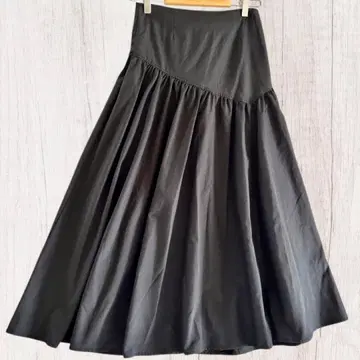 아지메 캉캉 스커트 블랙 새틴 원단 사이즈 L(69~77)