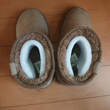 브라운 스웨이드 숏부츠