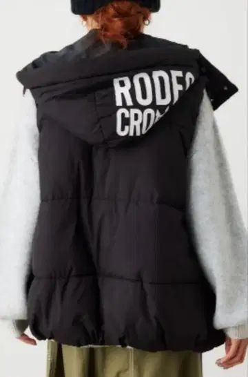 블로킹 후드 로고 베스트