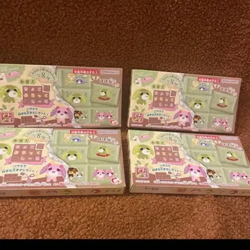 오챠이누 초코 블록 씰 4상자 세트 초코 블록 씰