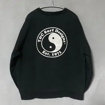 00s 타우칸 맨투맨 페이드 블랙 L 빈티지