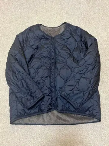 미디움 보아 안감 자켓 블랙