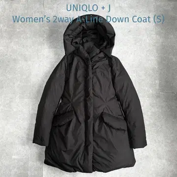 [ 새상품급 ] 유니클로+J 2way A라인 볼륨 다운 코트 다운 베스트