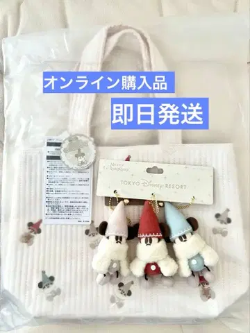 릴린린 봉제 인형 참 세트 토트백 크리스마스 디즈니