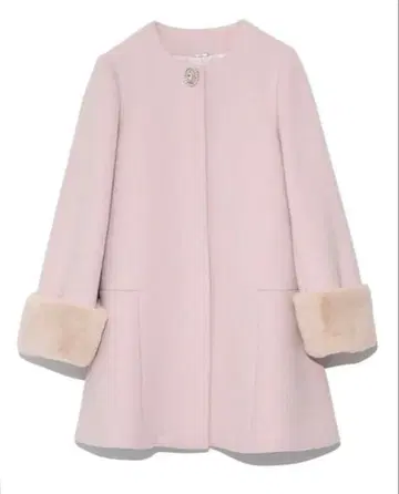 SNIDEL 비즈 브로치 A라인 코트