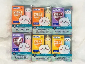치이카와 VICKS 메디케이티드 드롭스 6개 세트 컴플리트