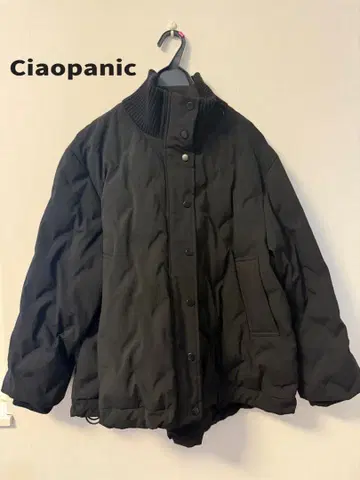 Ciaopanic 블랙 다운 자켓