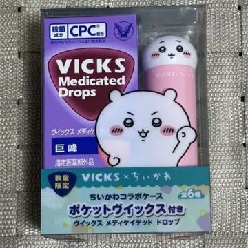 VICKS 메디케이티드 드롭스 6개입 치이카와 (먼작귀) 콜라보