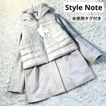 Style Note 셋업 후드 부착 울 코트 + 다운 베스트 9AR