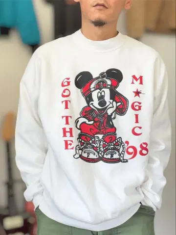 tultex 90s  맨투맨 디즈니 미키 USA제