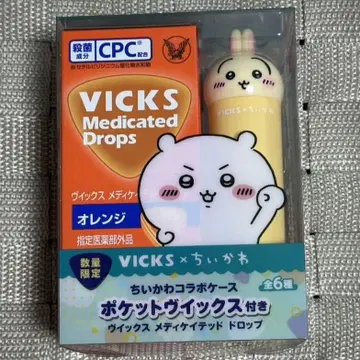 VICKS 메디케이티드 드롭스 오렌지 치이카와 (먼작귀) 토끼