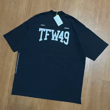 2025 신상 TFW49 모크넥 T셔츠 블랙 L 골프